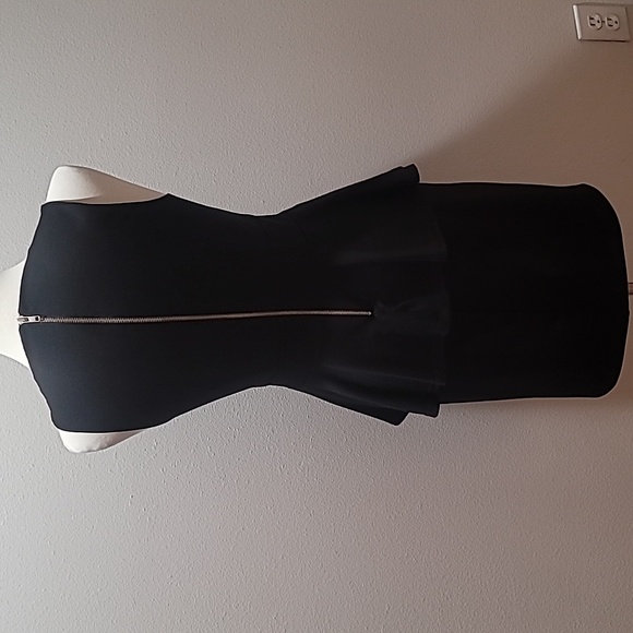 CASUAL COUTURE PARTY LOOK QUIET LUXURY 80'S INSPIRED PEPLUM MINI LBD LADY LARGE - Picture 11 of 12
